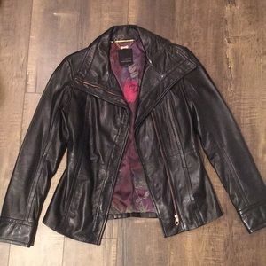 Ted Baker London Biker Jacket - size 0 (US 2)